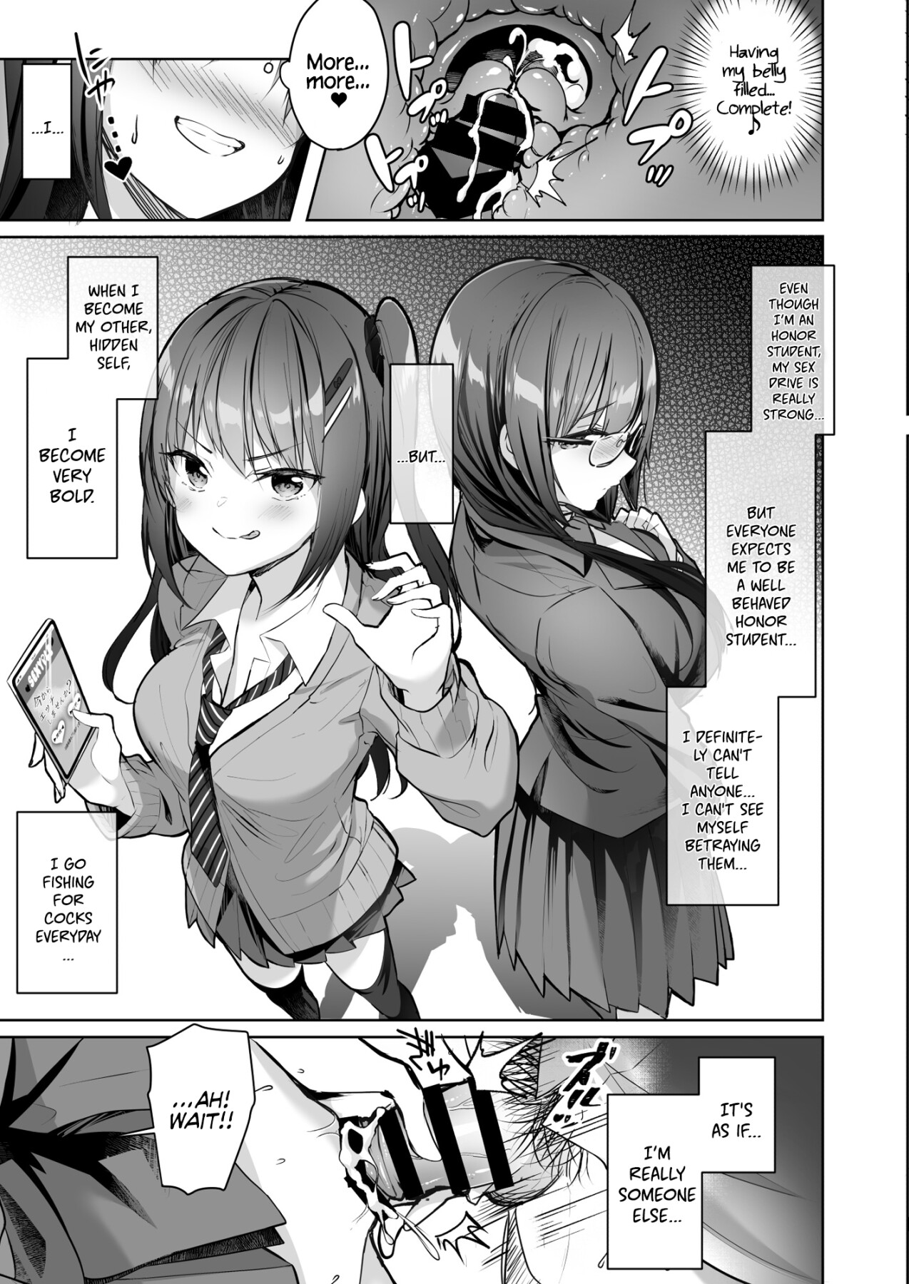 Hentai Manga Comic-The Hidden Self of the Honor Student is a Super Slut Cosplayer - The “Cover” Honor Student Ayaka-Read-11